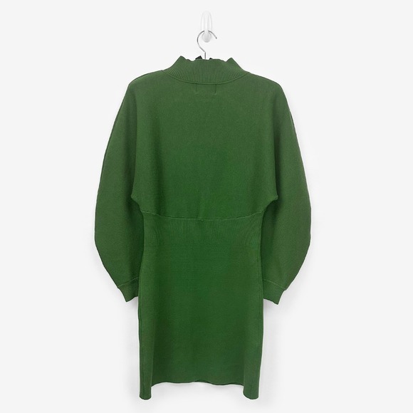Modern Citizen Moya Mock Neck Sweater Dress Size L Green‎ Knit - Picture 2 of 4